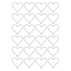 40570 - Label Size 45mm x 41mm - 24 label(s) per sheet 