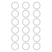 40571 - Label Size 42mm x 42mm - 18 label(s) per sheet