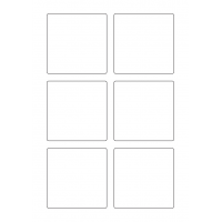 40574 - Label Size 80mm x 80mm - 6 label(s) per sheet