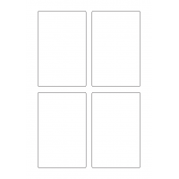 40575 - Label Size 80mm x 125mm - 4 label(s) per sheet
