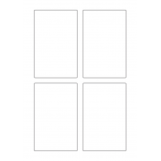 40575 - Label Size 80mm x 125mm - 4 label(s) per sheet 
