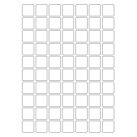 40576 - Label Size 25mm x 25mm - 70 label(s) per sheet