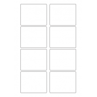 40577 - Label Size 80mm x 65mm - 8 label(s) per sheet
