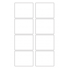40577 - Label Size 80mm x 65mm - 8 label(s) per sheet 