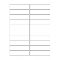 40580 - Label Size 98mm x 25.4mm - 20 label(s) per sheet