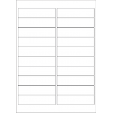 40580 - Label Size 98mm x 25.4mm - 20 label(s) per sheet 