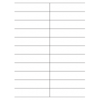 40581 - Label Size 105mm x 25.4mm - 22 label(s) per sheet