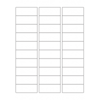 40582 - Label Size 64mm x 25.4mm - 30 label(s) per sheet