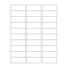 40582 - Label Size 64mm x 25.4mm - 30 label(s) per sheet 