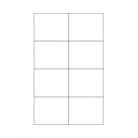 40586 - Label Size 75mm x 60mm - 8 label(s) per sheet