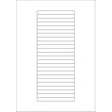 40588 - Label Size 100mm x 10mm - 24 label(s) per sheet 