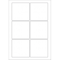 40590 - Label Size 88mm x 88mm - 6 label(s) per sheet