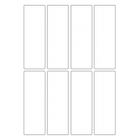 40591 - Label Size 45mm x 135mm - 8 label(s) per sheet