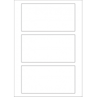 40597 - Label Size 165mm x 85mm - 3 label(s) per sheet
