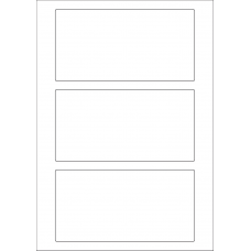 40597 - Label Size 165mm x 85mm - 3 label(s) per sheet 