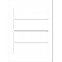 40598 - Label Size 165mm x 53mm - 4 label(s) per sheet