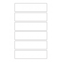 40599 - Label Size 155mm x 40mm - 6 label(s) per sheet