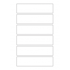 40599 - Label Size 155mm x 40mm - 6 label(s) per sheet 