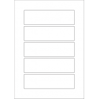 40600 - Label Size 151mm x 43mm - 5 label(s) per sheet