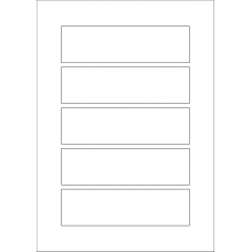 40600 - Label Size 151mm x 43mm - 5 label(s) per sheet 
