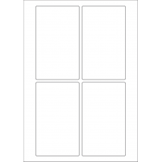 40603 - Label Size 80mm x 135mm - 4 label(s) per sheet 