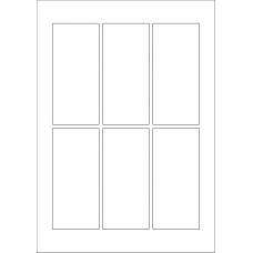 40606 - Label Size 55mm x 119mm - 6 label(s) per sheet 