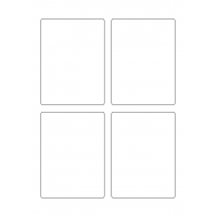 40607 - Label Size 87mm x 117.5mm - 4 label(s) per sheet