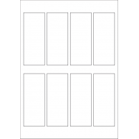 40608 - Label Size 45mm x 112.5mm - 8 label(s) per sheet