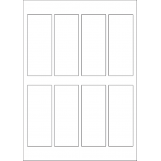 40608 - Label Size 45mm x 112.5mm - 8 label(s) per sheet 