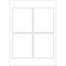 40609 - Label Size 90mm x 110mm - 4 label(s) per sheet 