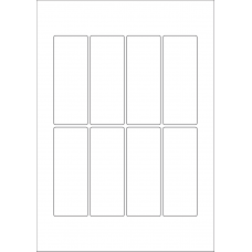 40610 - Label Size 40mm x 105mm - 8 label(s) per sheet 