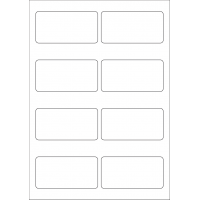 40615 - Label Size 92.5mm x 47mm - 8 label(s) per sheet