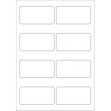 40615 - Label Size 92.5mm x 47mm - 8 label(s) per sheet 