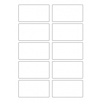 40616 - Label Size 90mm x 50mm - 10 label(s) per sheet