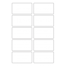 40616 - Label Size 90mm x 50mm - 10 label(s) per sheet 