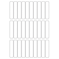40619 - Label Size 18mm x 88mm - 30 label(s) per sheet