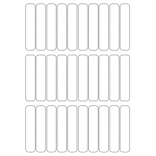40619 - Label Size 18mm x 88mm - 30 label(s) per sheet 