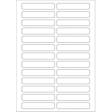 40620 - Label Size 87.53mm x 16.6mm - 26 label(s) per sheet 