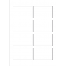 40621 - Label Size 86mm x 52.9mm - 8 label(s) per sheet 