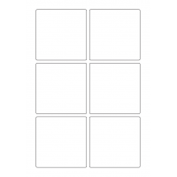 40622 - Label Size 85mm x 85mm - 6 label(s) per sheet