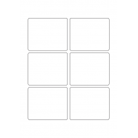 40623 - Label Size 85mm x 70mm - 6 label(s) per sheet