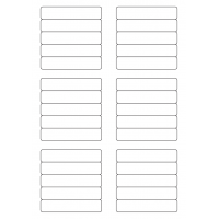 40624 - Label Size 83mm x 17mm - 30 label(s) per sheet