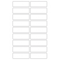 40625 - Label Size 82mm x 27mm - 18 label(s) per sheet