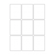40626 - Label Size 60mm x 81mm - 9 label(s) per sheet 