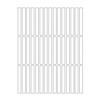 40628 - Label Size 9mm x 81mm - 45 label(s) per sheet