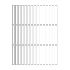 40628 - Label Size 9mm x 81mm - 45 label(s) per sheet 