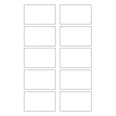 40629 - Label Size 80.081mm x 49.742mm - 10 label(s) per sheet 