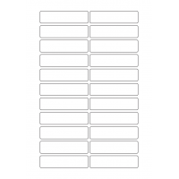 40631 - Label Size 80mm x 20mm - 22 label(s) per sheet