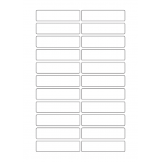 40631 - Label Size 80mm x 20mm - 22 label(s) per sheet 