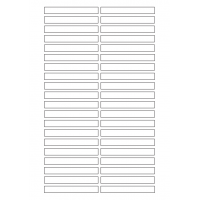 40632 - Label Size 80mm x 10mm - 40 label(s) per sheet